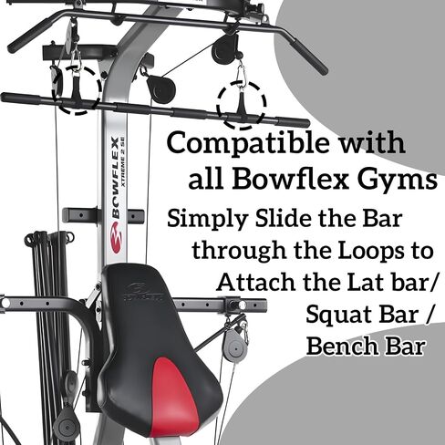 LAT/Bench/Squat Bar Attachment Straps Pair Accessories Replacement for BowFlex Gyms (All Models) Power Rod Parts in Saudi Arabia