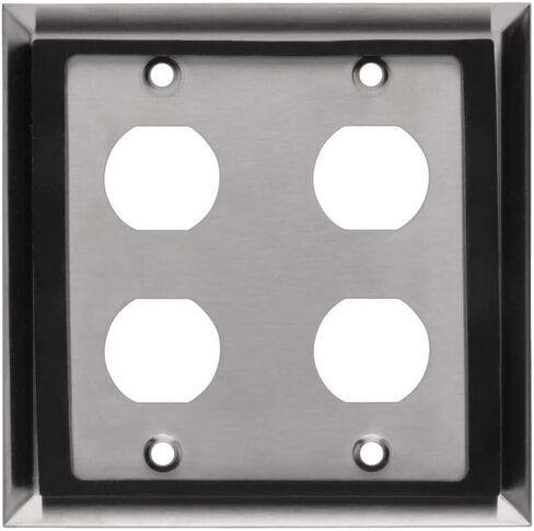 Tripp Lite RJ45 Bulkhead Wall Plate, 1 Cutout, Industrial, Metal - Stainless Steel, IP44, Single Gang, TAA (N206-FP01-IND) in Saudi Arabia