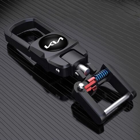 سلسلة مفاتيح معدنية للسيارة KIA NIRO Rio Sportage Sorento Soul Stinger Seltos Cadenza K900 Forte حلقة مفاتيح للرجال والنساء، سلاسل مفاتيح تدور 360 درجة وإكسسوارات حلقات مفاتيح in Kuwait