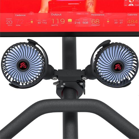 مروحة مزدوجة متوافقة مع Peloton Bike & Bike Plus & Tread، متوافقة مع دراجة Myx، ملحقات لصالة الألعاب الرياضية المنزلية in Kuwait