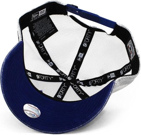 قبعة New Era Brooklyn Dodgers Royal 1947 Cooperstown Collection Trucker 9FORTY قابلة للتعديل in Saudi Arabia