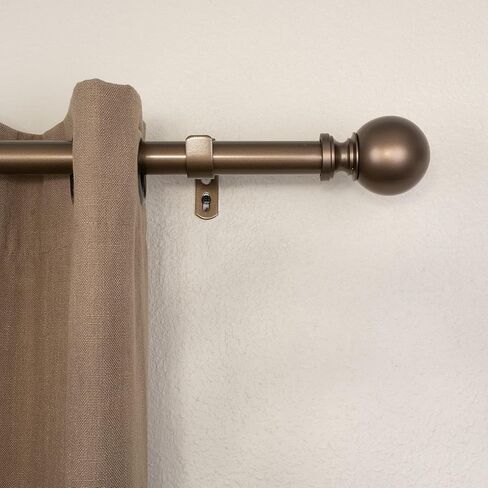 قضيب ستارة كلاسيكي من ديكوبوليتان مقاس 1 بوصة، من 12 إلى 20 بوصة، برونزي داكن in Kuwait