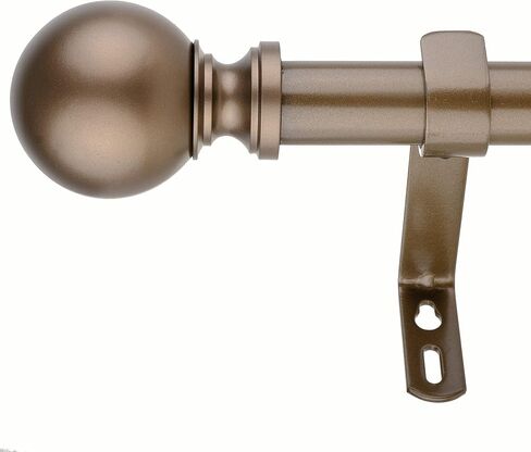 قضيب ستارة كلاسيكي من ديكوبوليتان مقاس 1 بوصة، من 12 إلى 20 بوصة، برونزي داكن in Kuwait