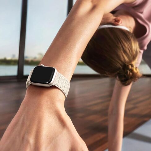 Hamile Braided Solo Loop Compatible with Apple Watch Bands 40mm 41mm 38mm 42mm 44mm 45mm 49mm for Women Men, Stretchy Soft Nylon Adjustable Sport Strap for iWatch Bands Series 9 8 7 6 5 4 3 SE Ultra 2 in Kuwait