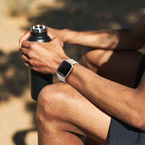 Hamile Braided Solo Loop Compatible with Apple Watch Bands 40mm 41mm 38mm 42mm 44mm 45mm 49mm for Women Men, Stretchy Soft Nylon Adjustable Sport Strap for iWatch Bands Series 9 8 7 6 5 4 3 SE Ultra 2 in Kuwait