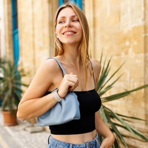 Hamile Braided Solo Loop Compatible with Apple Watch Bands 40mm 41mm 38mm 42mm 44mm 45mm 49mm for Women Men, Stretchy Soft Nylon Adjustable Sport Strap for iWatch Bands Series 9 8 7 6 5 4 3 SE Ultra 2 in Kuwait