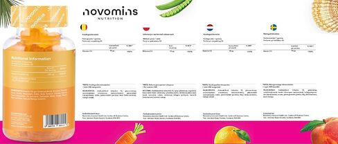 صمغ فيتامين د من نوفومين - مكمل حلوى 4000 وحدة دولية - نباتي، خالي من الغلوتين وغير معدل وراثيًا - لصحة العظام والعضلات والأسنان والجهاز المناعي - للبالغين والرجال والنساء in Kuwait