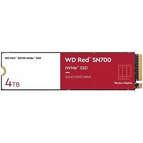 WD Red S700 WDS400T1R0C 4 TB Solid State Drive - M.2 2280 Internal - PCI Express NVMe (PCI Express NVMe 3.0 x4) - Storage System Device Supported - 5100 TB TBW - 3400 MB/s Maximum Read Transfer Rate