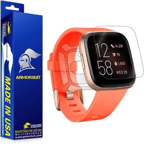 ArmorSuit Full Body Skin for Fitbit Versa 2 (2019 Release) Screen Protector MilitaryShield HD Clear Film - Made in USA