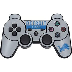 Skinit Decal Gaming Skin Compatible with PS3 Dual Shock Wireless Controller - Officially Licensed NFL Detroit Lions Grey Performance Series Design