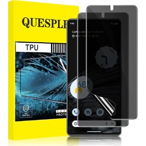 2 Pack for Google Pixel 7 Pro TPU Privacy Screen Protector [Not Glass], True 28° Anti-Spy, Support Fingerprint Unlock, High Sensitivity, Case Friendly