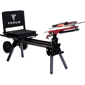 Ferus Outdoors Clay Thrower – MT250 Mobile Sporting Clay Target Thrower - Clay Pigeon Thrower - Skeet and Trap Thrower, Red and Gray