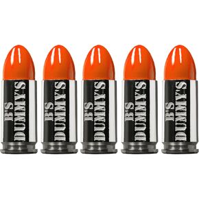 B's Dry Fire Snap Caps - A.K.A. B's Dummy's - Dummy 9mm Luger Training Caps (5 Pack) (Orange Nickel)