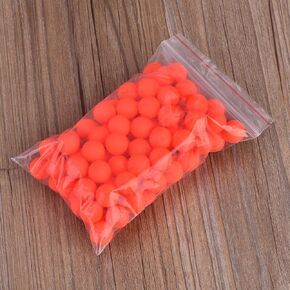 100Pcs Fishing Floats Balls, Foam Fishing Bobbers Buoyancy Ball Red Pompano Rigs Rig Floats Strike Indicator for Fishing Tackle Accessory 0.5inch (6#)