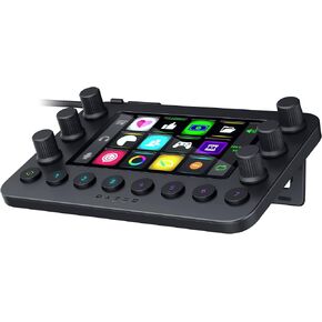 Razer Stream Controller: All-In-One Keypad for Streaming - 12 Haptic Switchblade Keys - 6 Tactile Analog Dials - 8 Programmable Buttons - Designed for PC & Mac Compatibility (Renewed)