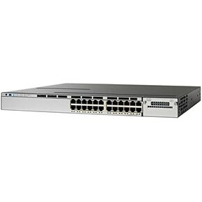 (Renewed) Cisco WS-C3850-24P-E Stackable 24 10/100/1000 Ethernet PoE+ Ports, with 715WAC Power Supply, 1 RU, Ip Services Feature Set