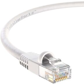 InstallerParts CAT6 Cable UTP Booted [Green] - [1.5 FT] - [10 Pack] - Professional Series - 10Gbps, Cat6 Patch Cable, Cat 6 Patch Cable, Cat6 Ethernet Cable, Network Cable, Internet Cable