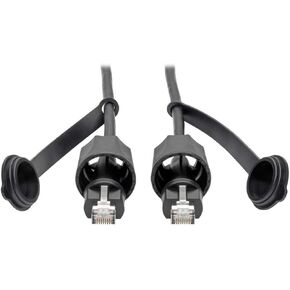 TRIPP LITE CAT5E/Cat6 Patch Cable RJ45 CMX Outdoor Industrial, 33' (N206-PC33-IND), Black