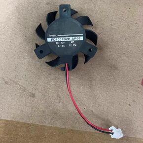 DC12V 0.13A FD4007B2H-AP00 2-Wire Dual Ball Bearing Graphics Card Cooling Fan