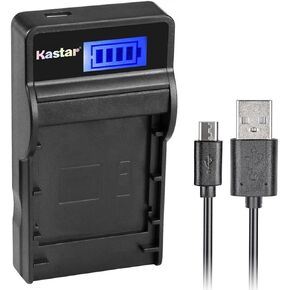 Kastar Slim LCD Charger Replacement for Panasonic DMW-BLH7 DMW-BLH7E DMW-BLH7PP Work with Panasonic Lumix DMC-GM1 DMC-GM1K DMC-GM5 DMC-GF7 Cameras