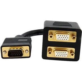 1 Ft Vga to 2X Vga Video Splitter Cable