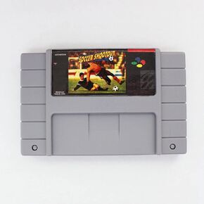 Royal Retro Capcom's Soccer Shootout 16 bit Big Gray Game Card For NTSC Game Player