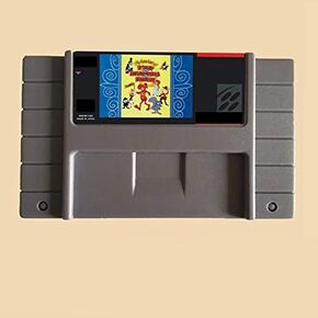 Royal Retro Adventures of Rocky and Bullwinkle and Friends 46 PIN 16 Bit Gray Game Card for USA NTSC Game Player