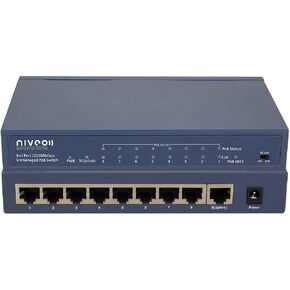 NRS8FP 8 Port + Uplink 10/100 PoE+ Network Switch