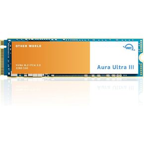 OWC 1TB Aura Ultra III NVMe M.2 2280 PCIe 3.0 Gen 3 Internal SSD, up to 3400MB/s, Compatible with UGREEN NASync DXP2800 and DXP4800
