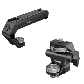 SMALLRIG Lightweight Top Handle with 3/8"-16 Locating Pins for ARRI and Camera Monitor Mount for ARRI-Style