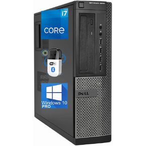 Dell Optiplex 9010 SFF كمبيوتر سطح المكتب - Intel I7-3770 UP TO 3.9GHz ، AMD RADEON 1GB ، 32GB RAM ، 256GB SSD ، DisplayPort ، HDMI ، DVI ، DVD ، WI -FI ، Bluetooth ، TDL - Windows 10 (READED)