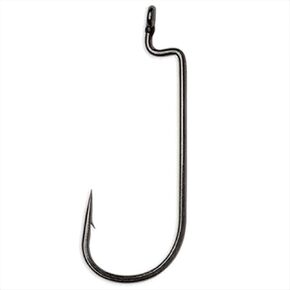 VMC, Heavy Duty Worm Hook, #3/0 Hook Size, Black/Nickel, Package of 5