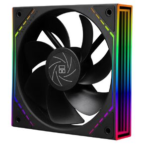 Thermalright TL-M12R CPU Fan 120mm Case Cooler Fan ARGB, 4pin PWM Connector Silent Computer Fan with S-FDB Bearing,Desktop Cooling Fan has Side ARGB Mirror Light Effect, Inverted Fan(TL-M12R)