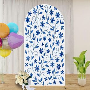 6.6FT Arch Backdrop Cover Hand Drawn Text for Class 2025 Graduation Class 2025 Badge Wedding Arch Cover Spandex Fitted Stretchy Backdrop Stand Covers for Wedding Birthday Party Decoration