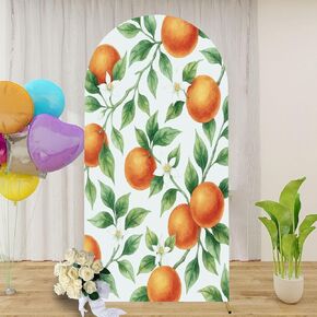 7.2FT Arch Backdrop Cover Looking Down Clear Wedding Arch Cover Spandex Fitted Stretchy Backdrop Stand Covers for Wedding Birthday Party Decoration