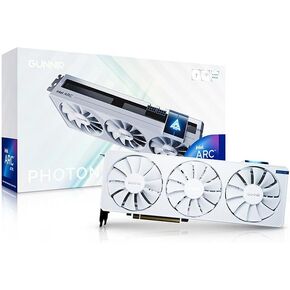 WEELIAO GUNNIR Intel Arc A750 Photon 8G OC White Graphics Card,2400Mhz Video Card,8GB 256-bit GDDR6,PCIE 4.0,1 HDMI,3 DP,3 Fans, TBP 285W