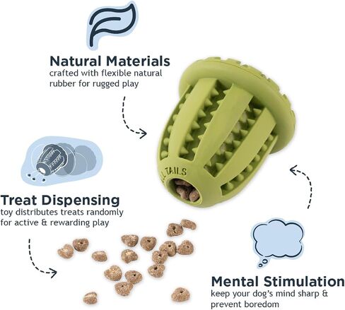Tall Tails Natural Rubber Acorn - Small in Saudi Arabia