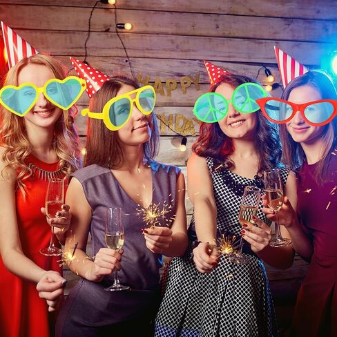 12 قطعة من نظارات شمسية جامبو من سايسوري، نظارات شمسية عملاقة بتصميم مهرج مضحك، نظارات شمسية مضحكة، نظارات شمسية مرحة للازياء التنكرية ومستلزمات الحفلات المتنوعة in Kuwait