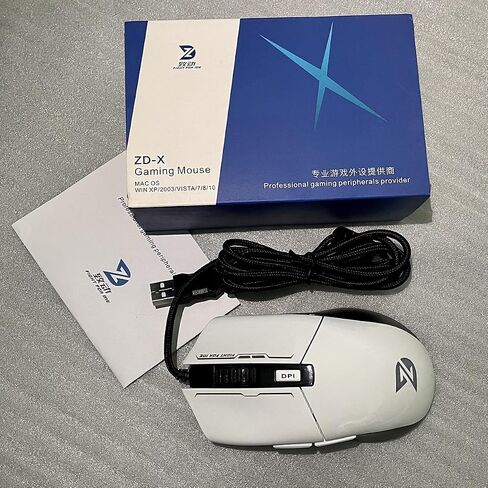 ZD-X 3200DPI الفئران الماوس للألعاب السلكية للكمبيوتر الشخصي / MAC للاعبين المحترفين ، RGB Breath Light ، 6 أزرار in Saudi Arabia