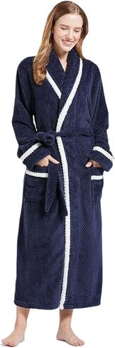 أردية ULEEMARK للنساء والرجال والنساء ورداء حمام من الفلانيل الناعم كيمونو للنساء in Kuwait