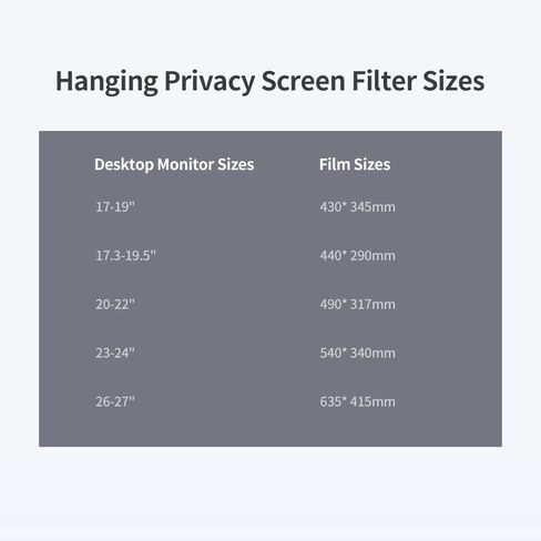 Evgatsauto Computer Screen Screen Filter حامي مساحة قابلة لإعادة الاستخدام للعينين ومع تنظيف القماش من 23 إلى 24in شاشة سطح المكتب (20-22) in Kuwait