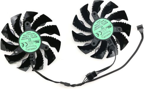 2 PCS تبريد مروحة الاستبدال مروحة مروحة المعجبين GIGABYTE R9 380X 390 G1 الألعاب in Kuwait