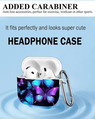 حالة متوافقة مع Airpod 4th Generation 2024 ، غطاء حالة وقائية مقاومة للصدمات مع سلسلة مفاتيح للنساء ، و accessorie اللاسلكية شحن حالات AirPod 4th - camoflage in Kuwait