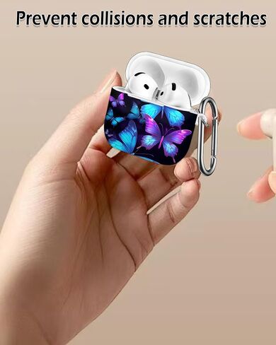 حالة متوافقة مع Airpod 4th Generation 2024 ، غطاء حالة وقائية مقاومة للصدمات مع سلسلة مفاتيح للنساء ، و accessorie اللاسلكية شحن حالات AirPod 4th - camoflage in Kuwait