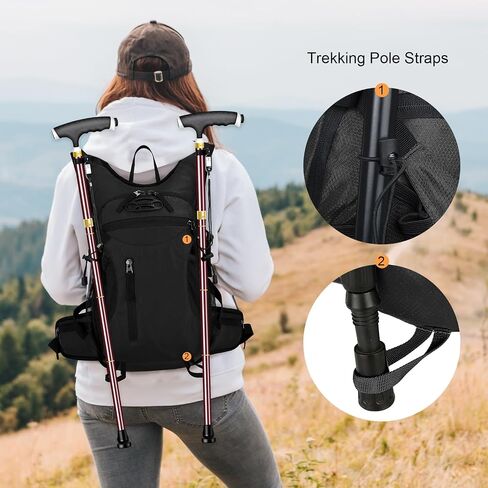 15L Small Hiking Daypack Men Women with Phone Pocket, Breathable Travel Hiking Backpack, Waterproof Ultralight Bike Backpack for Cycling Camping Running, Green in Kuwait