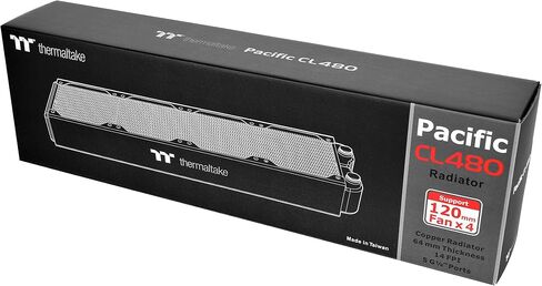 Thermaltake CL-W192-CU00BL-A Pacific CL480 الرادياتير/النحاس الكامل/G1/4 المواضيع-أسود in Saudi Arabia