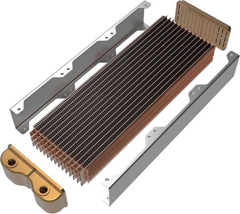Thermaltake CL-W192-CU00BL-A Pacific CL480 الرادياتير/النحاس الكامل/G1/4 المواضيع-أسود in Saudi Arabia
