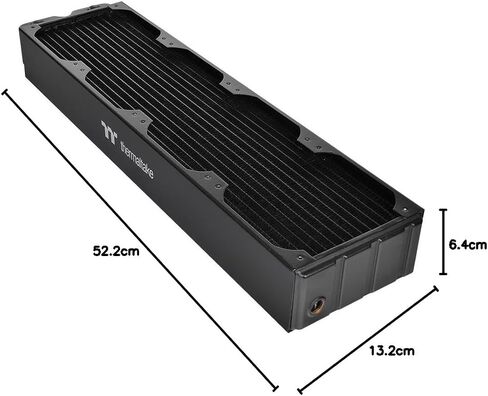 Thermaltake CL-W192-CU00BL-A Pacific CL480 الرادياتير/النحاس الكامل/G1/4 المواضيع-أسود in Saudi Arabia