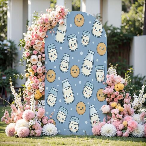 6.6 قدم القوس الخلفية غطاء اليد النص المرسومة للفئة 2025 فئة التخرج 2025 شارة الزفاف غطاء قوس دنة ملاءمة أغطية الوقوف الخلفية الممتدة لزخارف حفل زفاف حفل زفاف in Kuwait