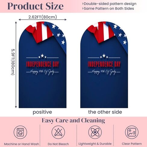 6.6 قدم الخلفية القوس تغطية متعددة التعرض اثنين من الأعلام الأمريكية قوس الزفاف غطاء دنة تركيب أغطية الوقوف الخلفية مسدود لزخرفة حفل زفاف عيد ميلاد الزفاف in Kuwait